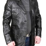 Jaket kulit safari