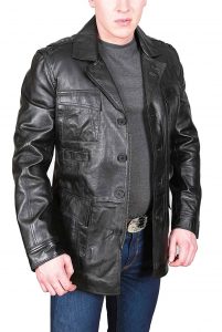 Jaket kulit safari
