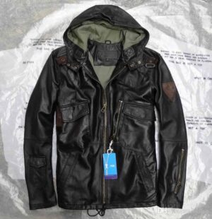 jaket kulit us army hoodie