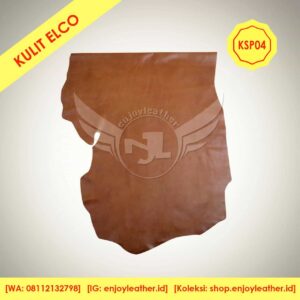 kulit sapi pull up warna tan jarum elco KSP04