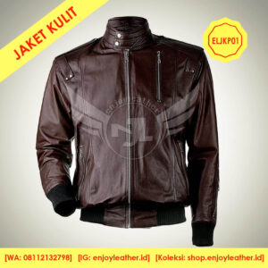Jaket Kulit Pria Model ELJKP01a