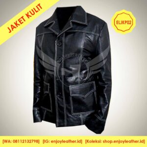 Jaket Kulit Pria Model ELJKP02a
