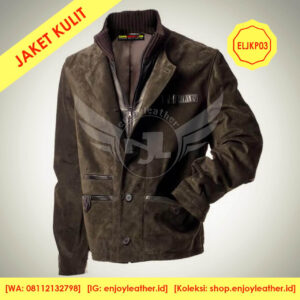 Jaket Kulit Pria Model ELJKP03a