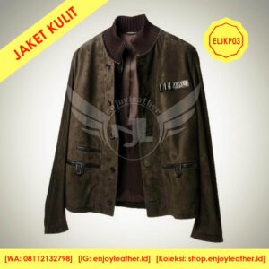 Jaket Kulit Pria Model ELJKP03c