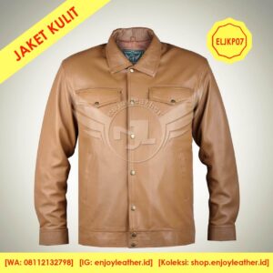 Jaket Kulit Pria Model ELJKP07a