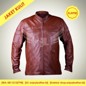 Jaket Kulit Pria Model ELJKP08a